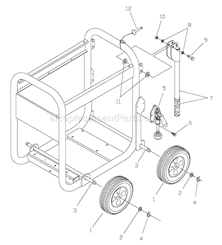 Page D Diagram and Parts List for 030382-0  Briggs and Stratton Generator